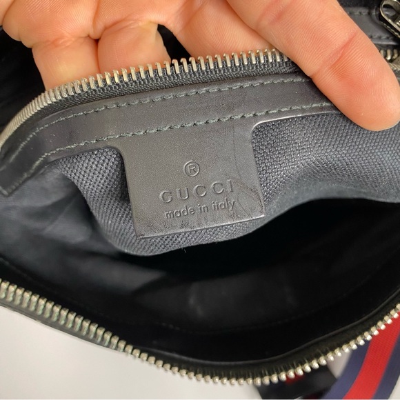 🔥Auth Gucci Supreme Shoulder Crossbody Bag GG PVC Leather - Picture 16 of 16